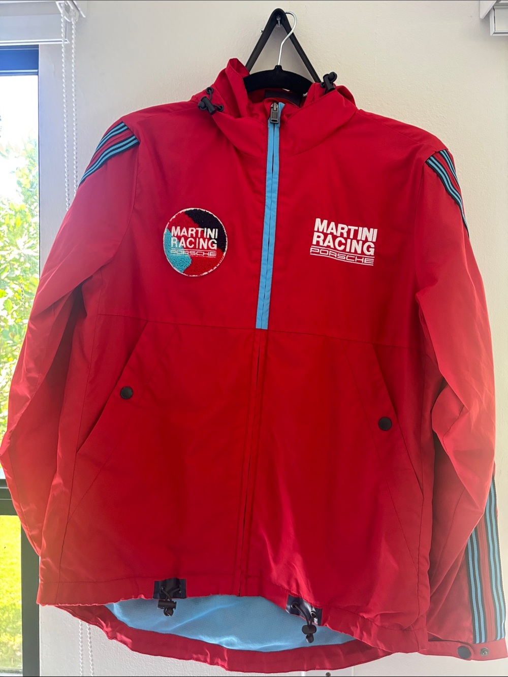 Porsche Design Martini Racing Red Jacket with Light Blue Accents